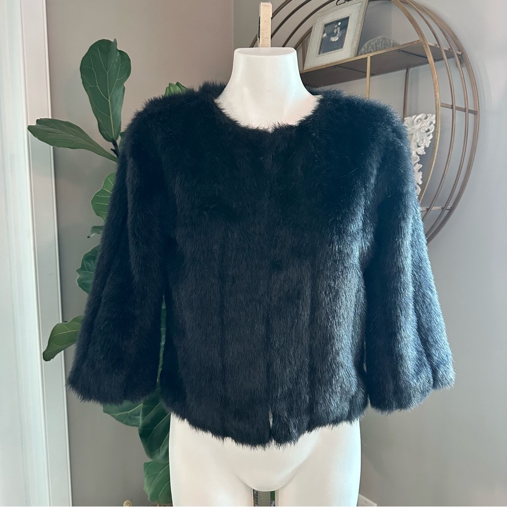 WD-NY - Faux fur cropped coat
